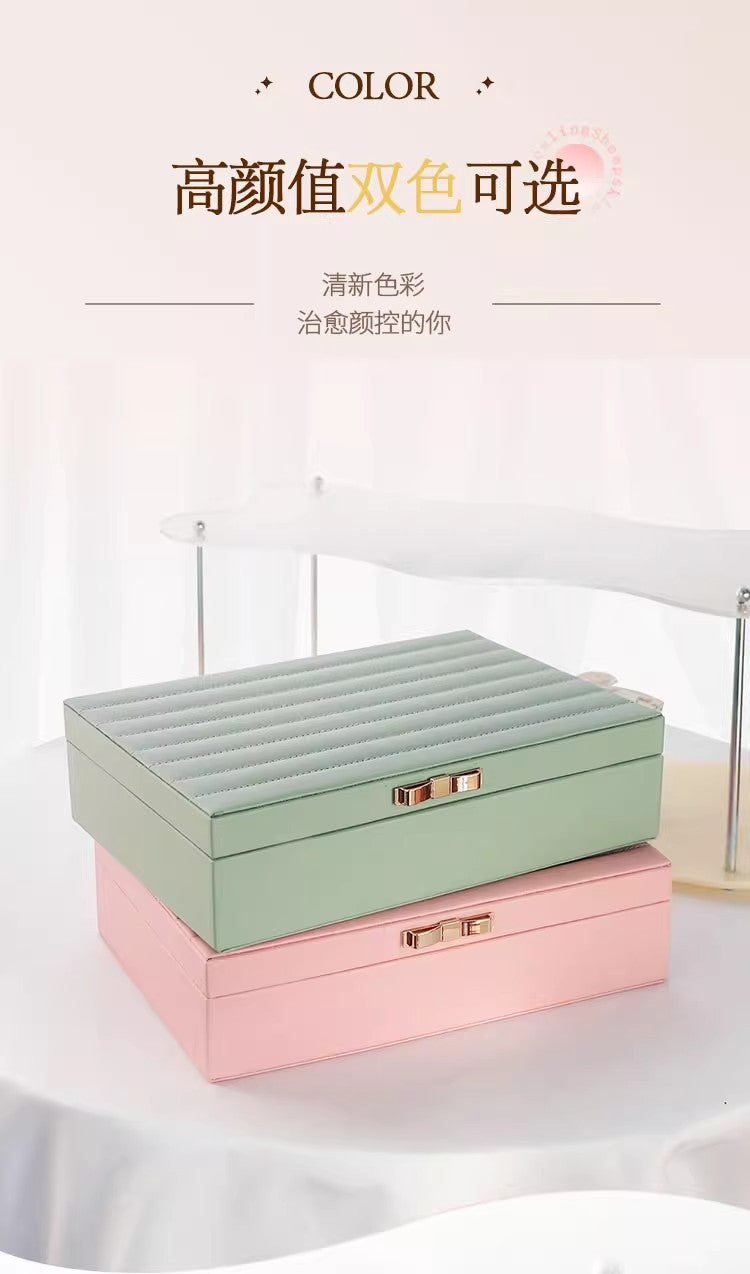 Large-Capacity Jewelry Storage Box, Jewelry Box for Hand Accessories, Rings, Earrings, Necklaces, Bracelets, and Jewelry Storage Box