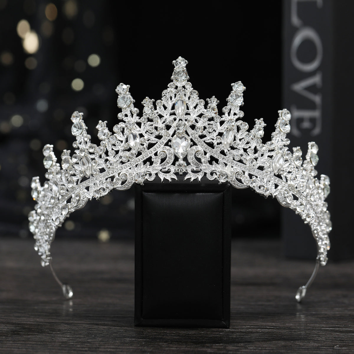 Cross Border Birthday Hair Accessories Party Headband Bridal Crown Headwear Alloy Rhinestone Headband Wedding Hot Crown Jewelry