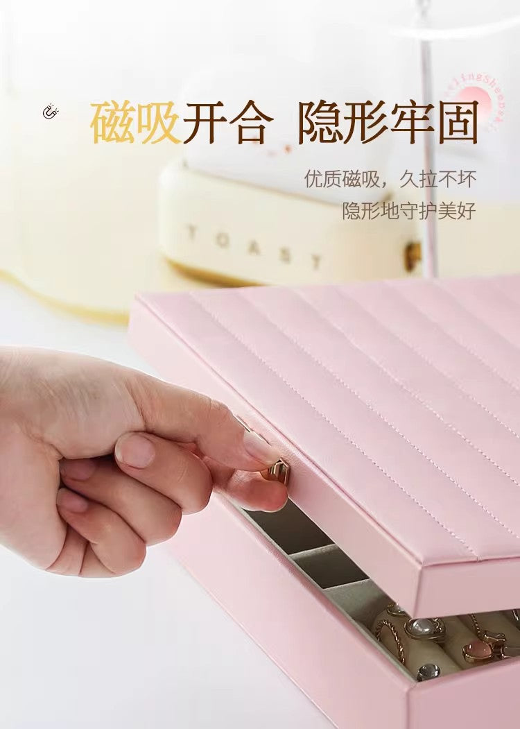 Large-Capacity Jewelry Storage Box, Jewelry Box for Hand Accessories, Rings, Earrings, Necklaces, Bracelets, and Jewelry Storage Box