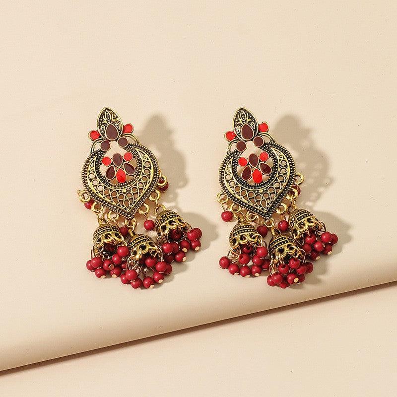 Carefully Selected Cross-Border Jewelry, European and American Fashion Tassel Earrings, Bohemian Alloy Personalized Ear Studs, Earrings, and Ear Accessories for Women