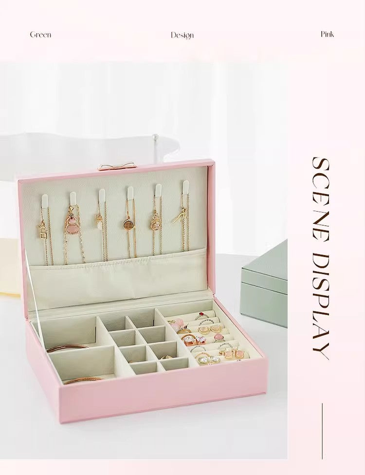 Large-Capacity Jewelry Storage Box, Jewelry Box for Hand Accessories, Rings, Earrings, Necklaces, Bracelets, and Jewelry Storage Box