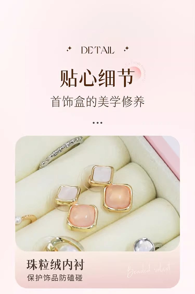 Large-Capacity Jewelry Storage Box, Jewelry Box for Hand Accessories, Rings, Earrings, Necklaces, Bracelets, and Jewelry Storage Box