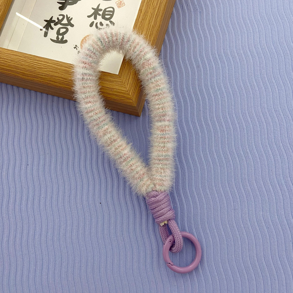 2024 New Stuffed Mobile Phone Lanyard Wrist Strap Multi-Color Short Imitation Mink Mobile Phone Case Lanyard Mobile Phone Chain