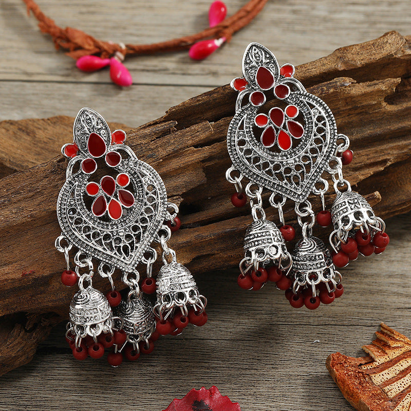 Carefully Selected Cross-Border Jewelry, European and American Fashion Tassel Earrings, Bohemian Alloy Personalized Ear Studs, Earrings, and Ear Accessories for Women