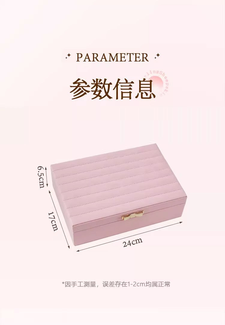 Large-Capacity Jewelry Storage Box, Jewelry Box for Hand Accessories, Rings, Earrings, Necklaces, Bracelets, and Jewelry Storage Box