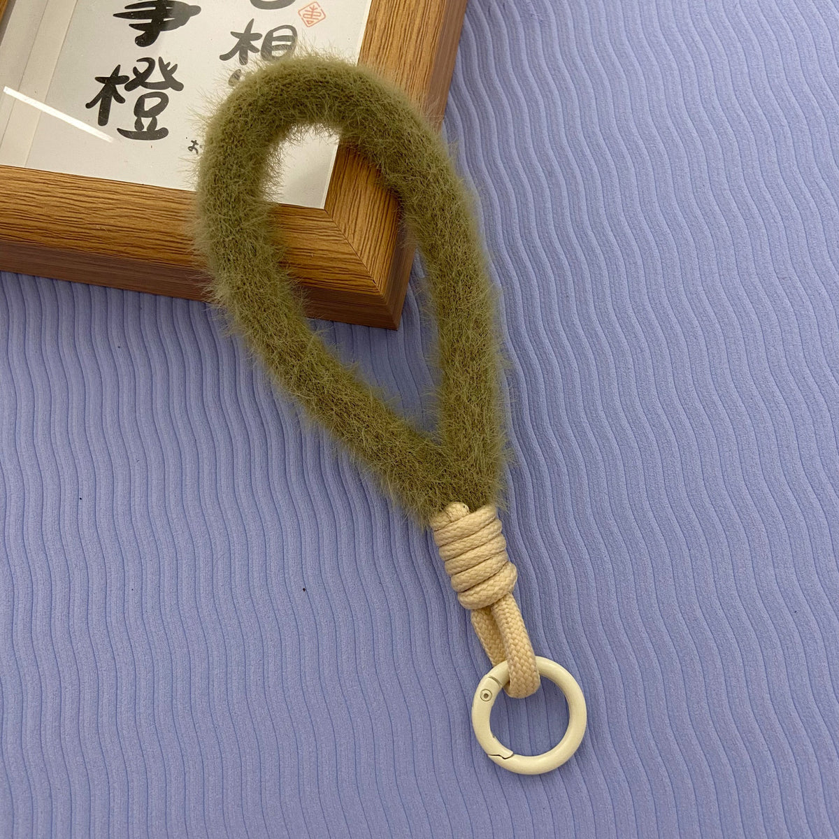 2024 New Stuffed Mobile Phone Lanyard Wrist Strap Multi-Color Short Imitation Mink Mobile Phone Case Lanyard Mobile Phone Chain