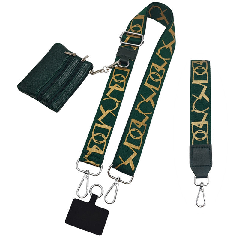 Cross-border hot-selling mobile phone strap with change small bag detachable extended bag with adjustable replacement bag strap wholesale