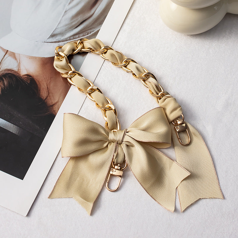 Mobile Phone Chain Braided Wrist Hanging High-End Short Mobile Phone Lanyard Shell Chain Mobile Phone Lanyard Hanging Handmade Silk Scarf