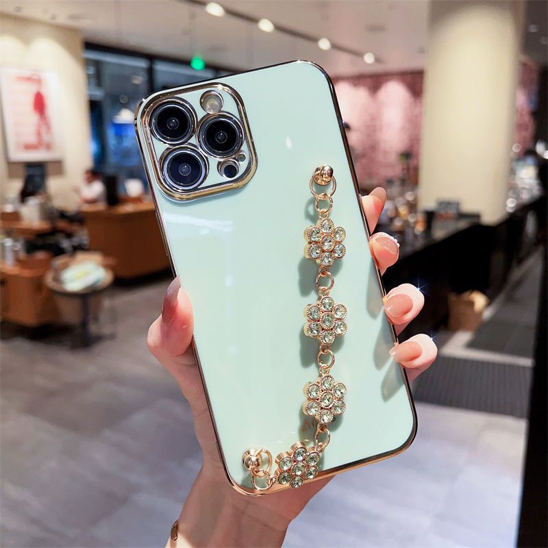 Rhinestone bracelet for Apple 15 phone case iphone13PROMAX all-inclusive Apple 11/12PR/8Plus