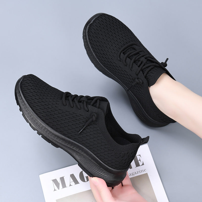 Women's Shoes, Fashionable Casual Shoes, Breathable Single Shoes, Shallow Shoes, Lightweight, Comfortable and Versatile Mesh Shoes