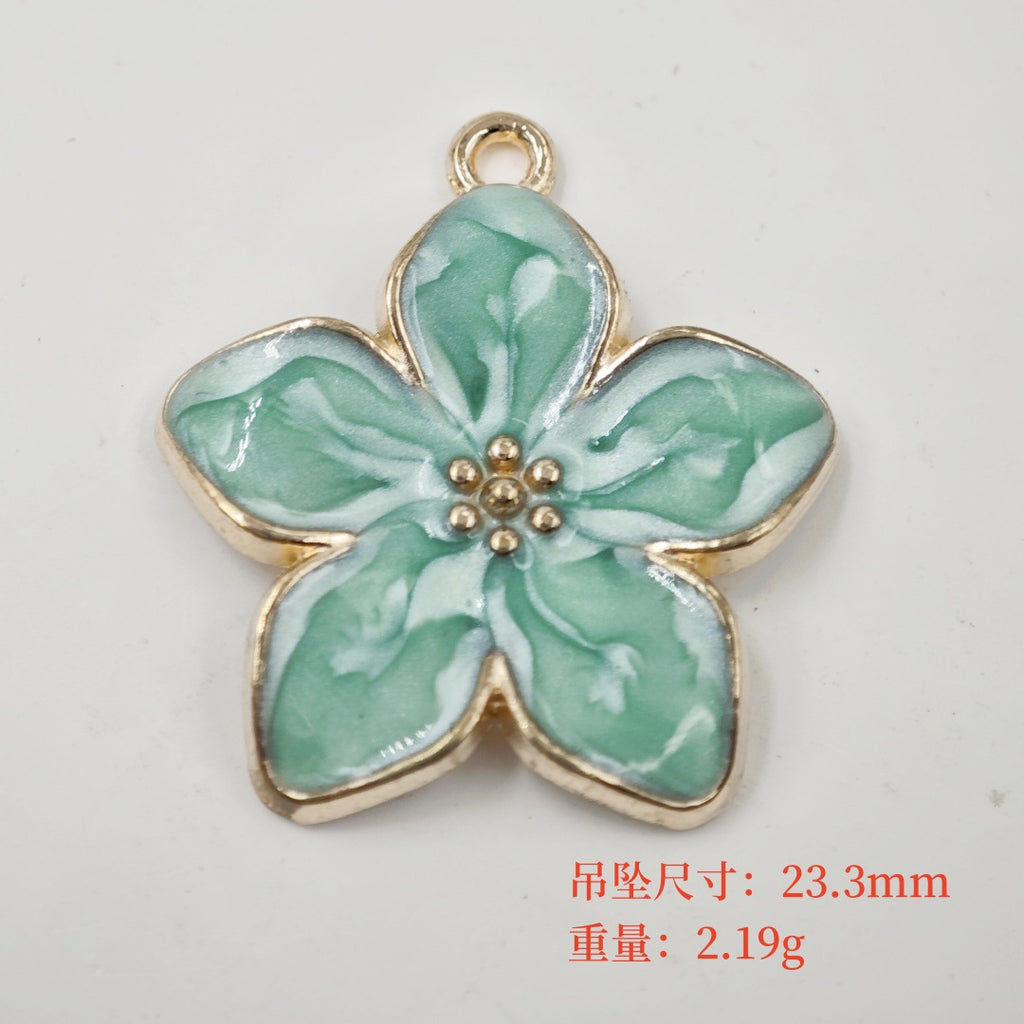 Accessories DIY Accessories Pearlescent Flower Ins Style Classic Five-petal Flower Earrings Keychain Bracelet Small Pendant
