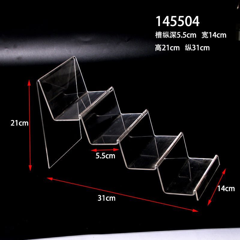 Multi-layer acrylic display stand mobile phone wallet display stand plexiglass transparent display display props