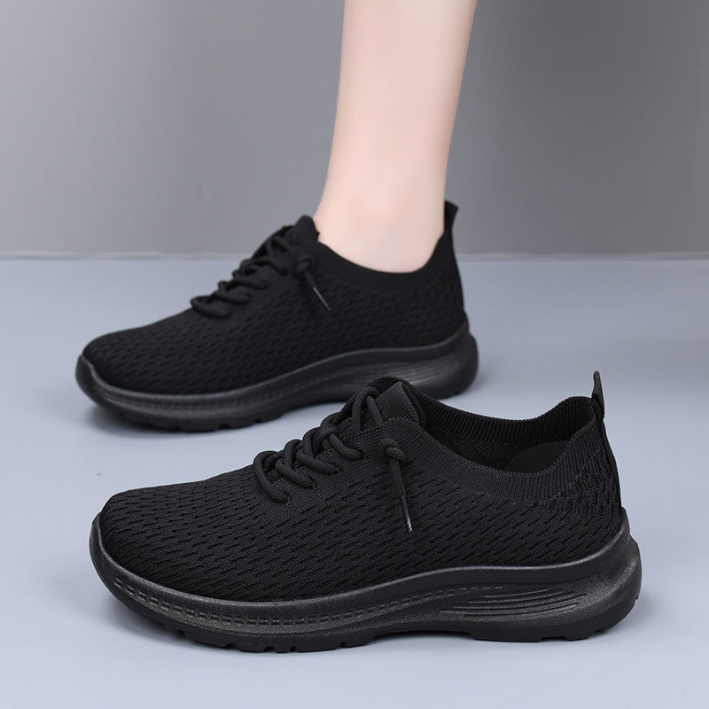 Women's Shoes, Fashionable Casual Shoes, Breathable Single Shoes, Shallow Shoes, Lightweight, Comfortable and Versatile Mesh Shoes