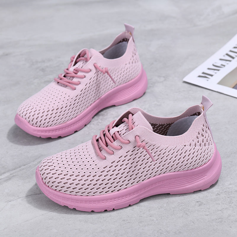 Women's Shoes, Fashionable Casual Shoes, Breathable Single Shoes, Shallow Shoes, Lightweight, Comfortable and Versatile Mesh Shoes