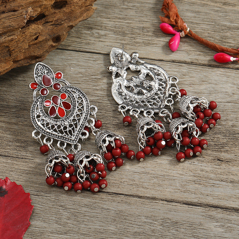 Carefully Selected Cross-Border Jewelry, European and American Fashion Tassel Earrings, Bohemian Alloy Personalized Ear Studs, Earrings, and Ear Accessories for Women