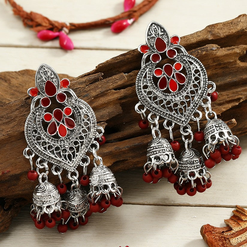 Carefully Selected Cross-Border Jewelry, European and American Fashion Tassel Earrings, Bohemian Alloy Personalized Ear Studs, Earrings, and Ear Accessories for Women