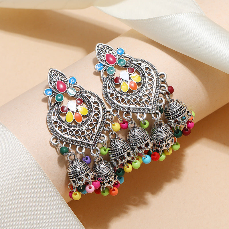 Carefully Selected Cross-Border Jewelry, European and American Fashion Tassel Earrings, Bohemian Alloy Personalized Ear Studs, Earrings, and Ear Accessories for Women