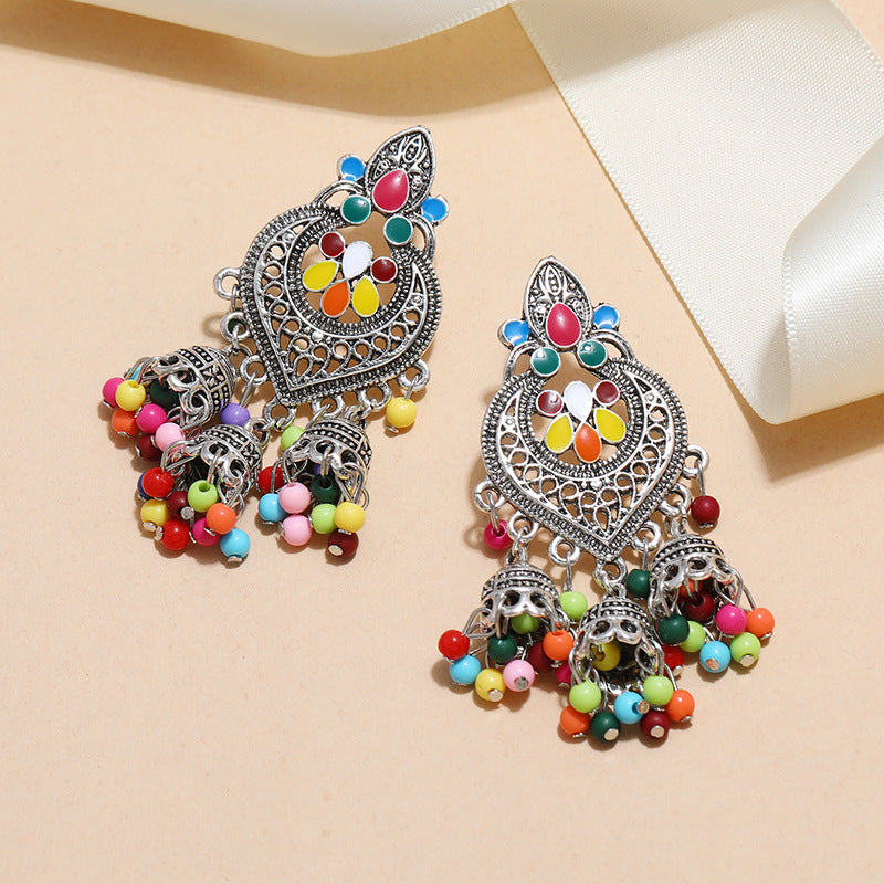 Carefully Selected Cross-Border Jewelry, European and American Fashion Tassel Earrings, Bohemian Alloy Personalized Ear Studs, Earrings, and Ear Accessories for Women