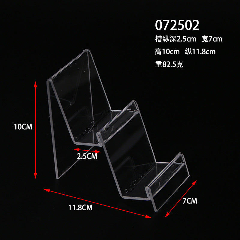 Multi-layer acrylic display stand mobile phone wallet display stand plexiglass transparent display display props