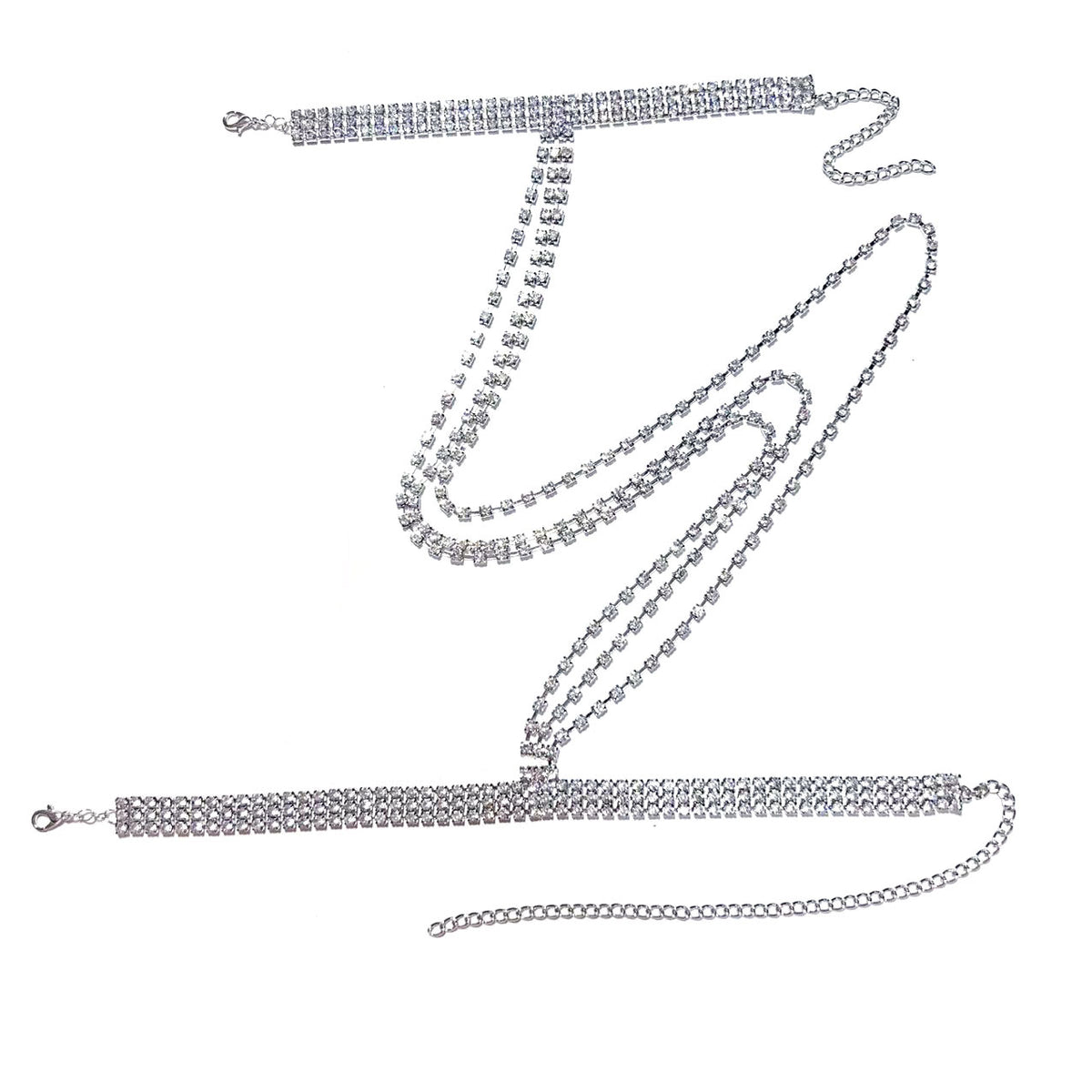 Bracelet multicouche à pampilles pour femme – Style tendance avec strass – Bijou brillant et polyvalent pour soirée