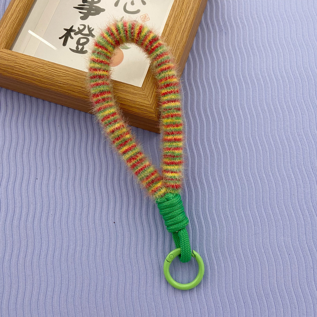 2024 New Stuffed Mobile Phone Lanyard Wrist Strap Multi-Color Short Imitation Mink Mobile Phone Case Lanyard Mobile Phone Chain