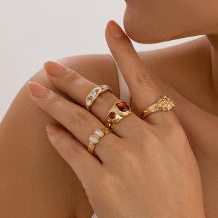 Parure de collier rétro audacieux (style international) pour femme : luxe, cristaux et élégance pour soirées et banquets – Vente directe d'usine