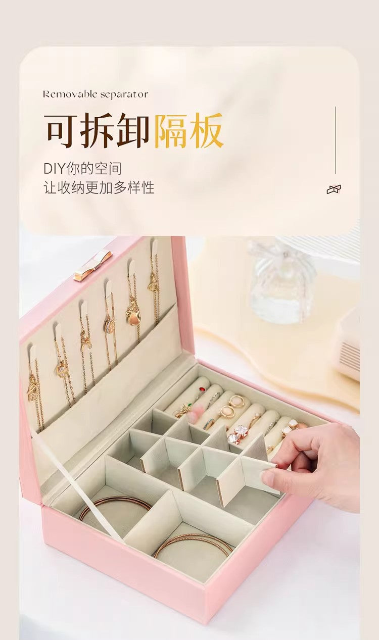 Large-Capacity Jewelry Storage Box, Jewelry Box for Hand Accessories, Rings, Earrings, Necklaces, Bracelets, and Jewelry Storage Box
