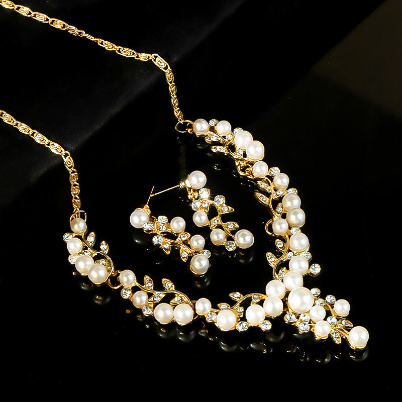 Parure de collier rétro audacieux (style international) pour femme : luxe, cristaux et élégance pour soirées et banquets – Vente directe d'usine