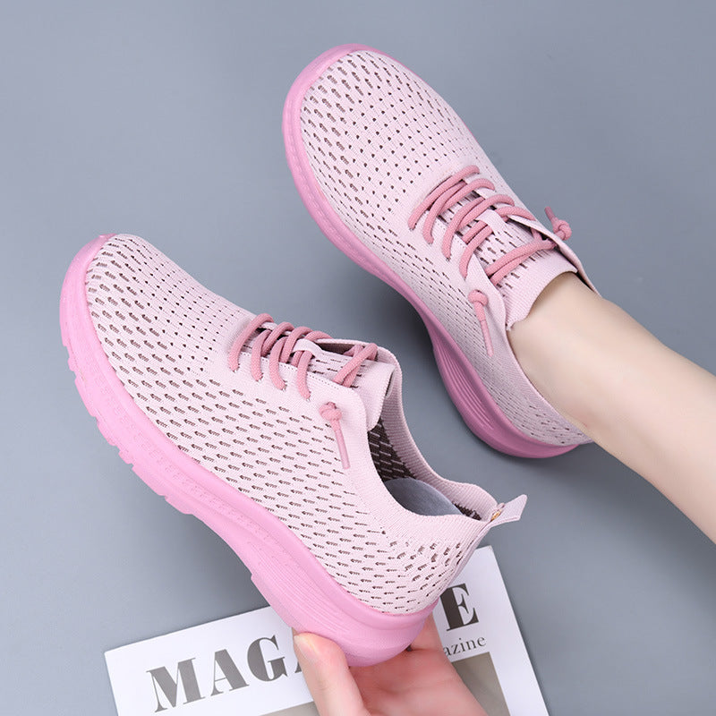 Women's Shoes, Fashionable Casual Shoes, Breathable Single Shoes, Shallow Shoes, Lightweight, Comfortable and Versatile Mesh Shoes