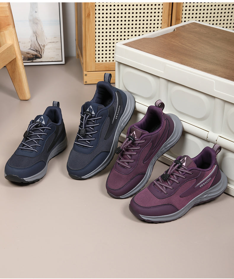 Chaussures pour seniors (nouveauté printemps) : semelles souples, confortables pour la marche, style sport mixte