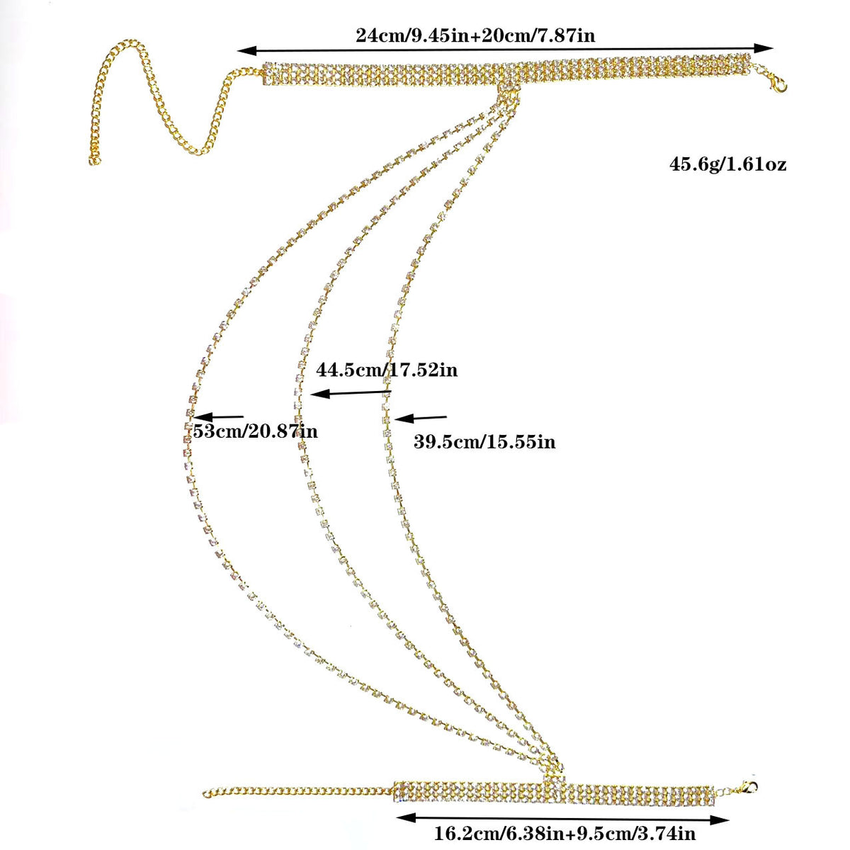 Bracelet multicouche à pampilles pour femme – Style tendance avec strass – Bijou brillant et polyvalent pour soirée