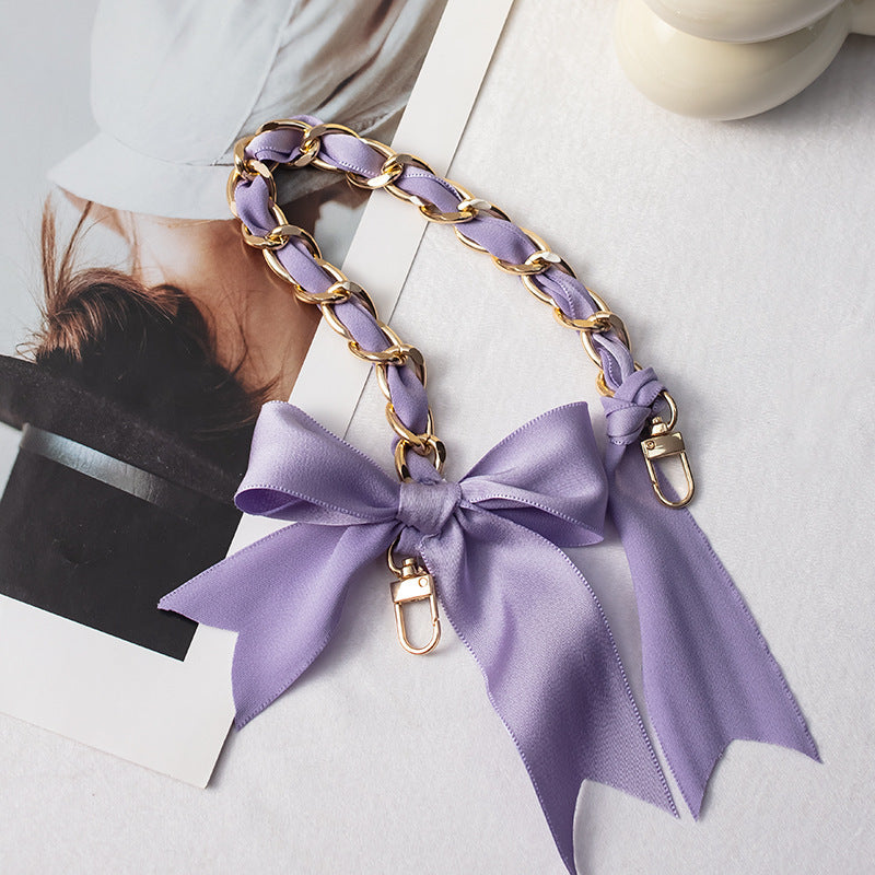 Mobile Phone Chain Braided Wrist Hanging High-End Short Mobile Phone Lanyard Shell Chain Mobile Phone Lanyard Hanging Handmade Silk Scarf