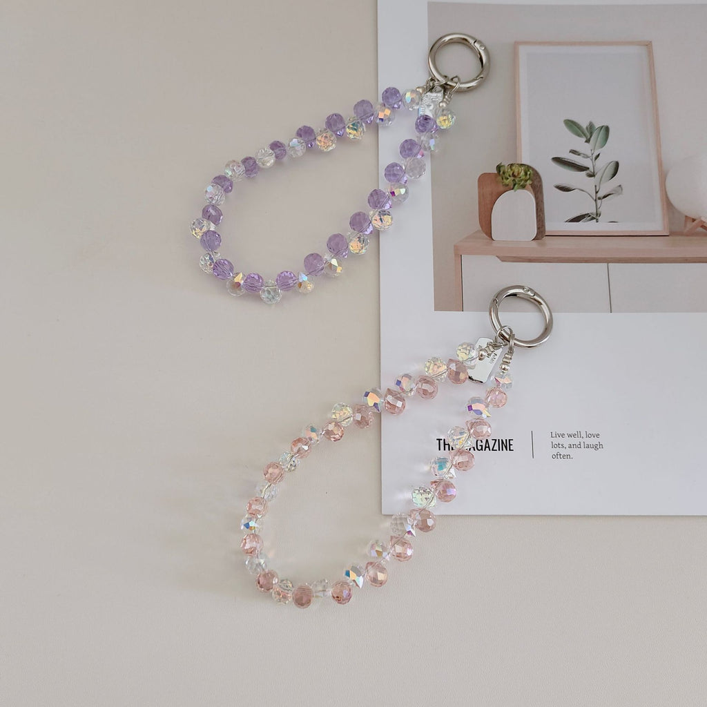 Phone Lanyard Ins Style Light Luxury Crystal Phone Holder Chain Niche Exquisite Camera Strap Accessory Keychain