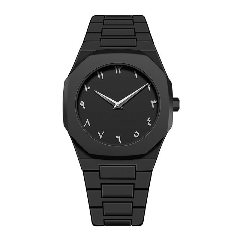 Arabic Numerals Hot Quartz Watch Casual Simple High Sense Neutral Waterproof Watch Southeast Asia Europe and America Flow