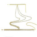 Bracelet multicouche à pampilles pour femme – Style tendance avec strass – Bijou brillant et polyvalent pour soirée