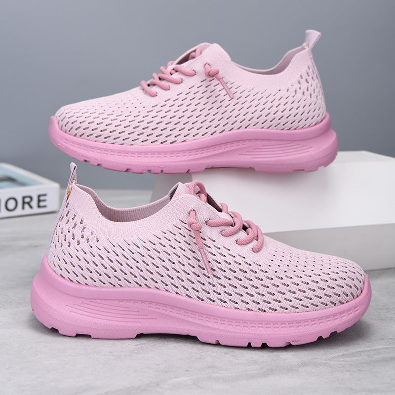 Women's Shoes, Fashionable Casual Shoes, Breathable Single Shoes, Shallow Shoes, Lightweight, Comfortable and Versatile Mesh Shoes