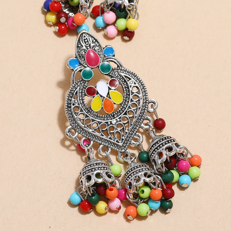 Carefully Selected Cross-Border Jewelry, European and American Fashion Tassel Earrings, Bohemian Alloy Personalized Ear Studs, Earrings, and Ear Accessories for Women