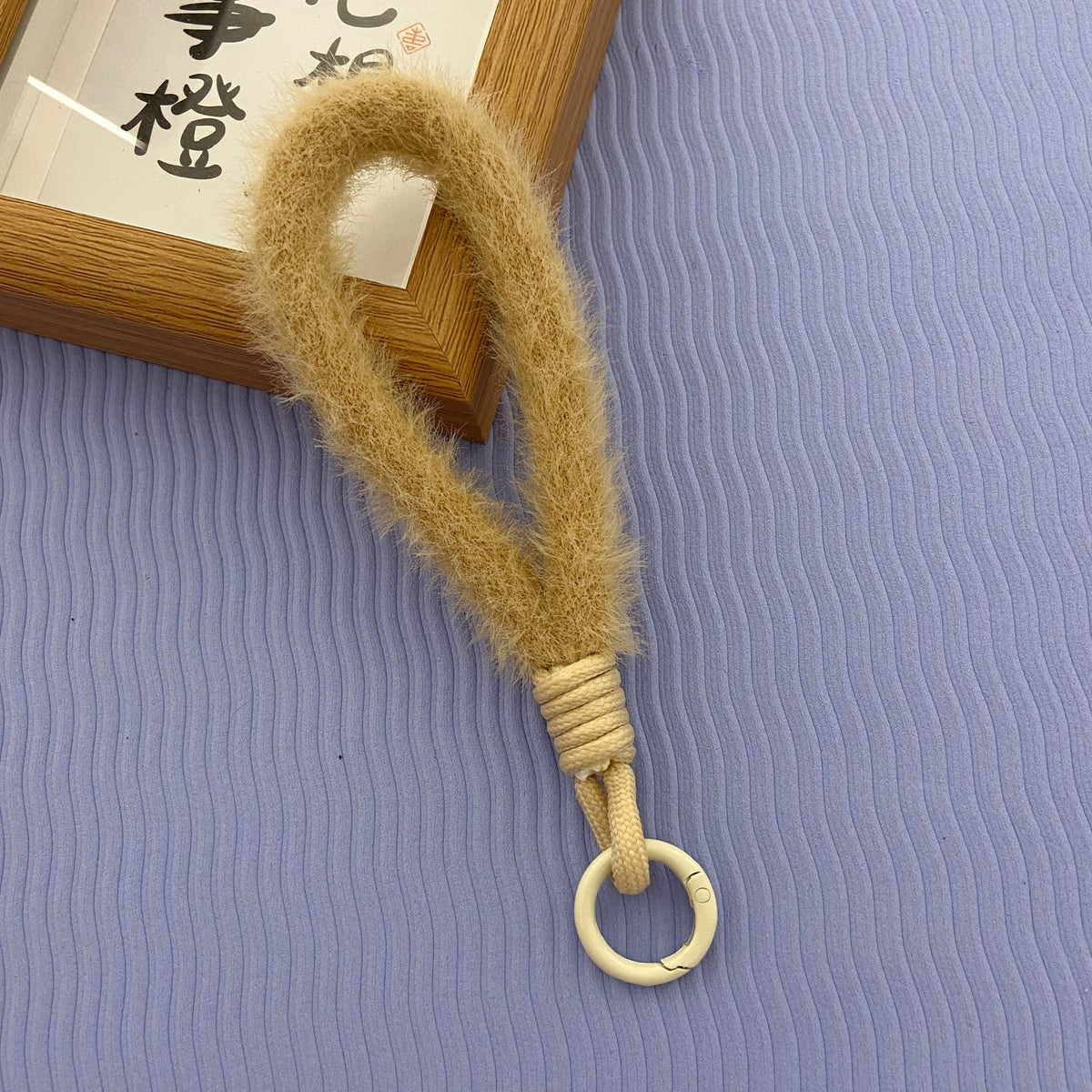 2024 New Stuffed Mobile Phone Lanyard Wrist Strap Multi-Color Short Imitation Mink Mobile Phone Case Lanyard Mobile Phone Chain