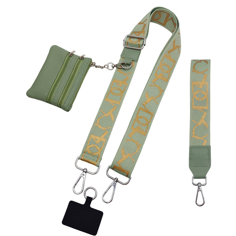Cross-border hot-selling mobile phone strap with change small bag detachable extended bag with adjustable replacement bag strap wholesale