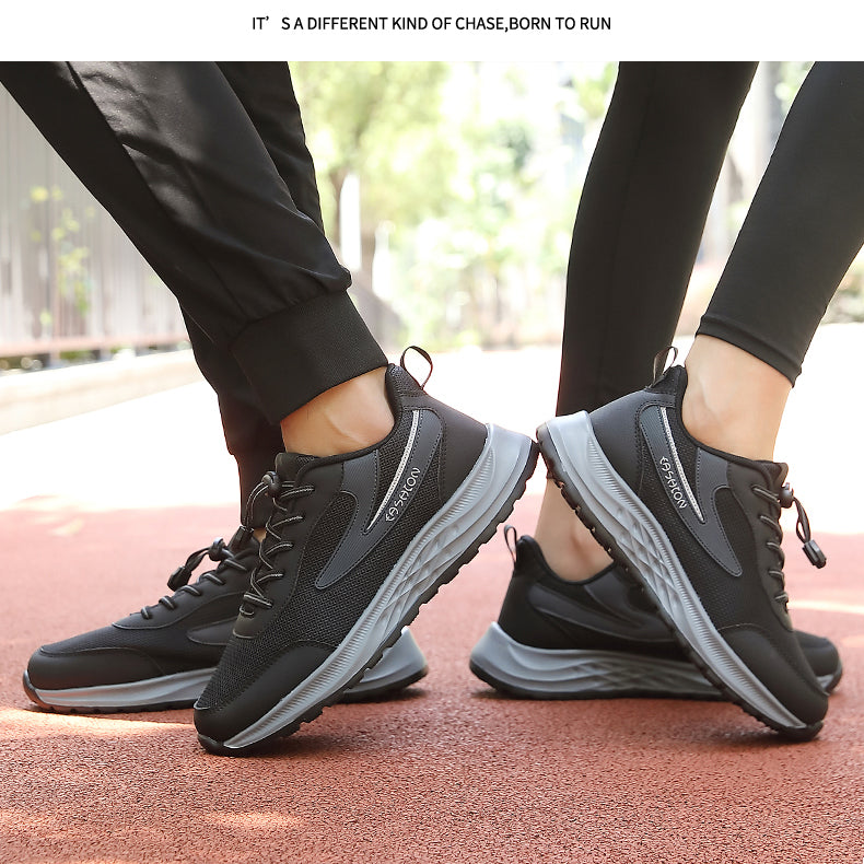 Chaussures pour seniors (nouveauté printemps) : semelles souples, confortables pour la marche, style sport mixte