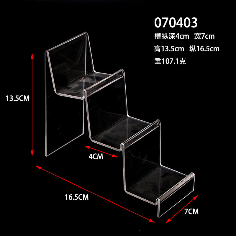 Multi-layer acrylic display stand mobile phone wallet display stand plexiglass transparent display display props
