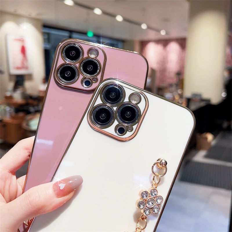 Rhinestone bracelet for Apple 15 phone case iphone13PROMAX all-inclusive Apple 11/12PR/8Plus
