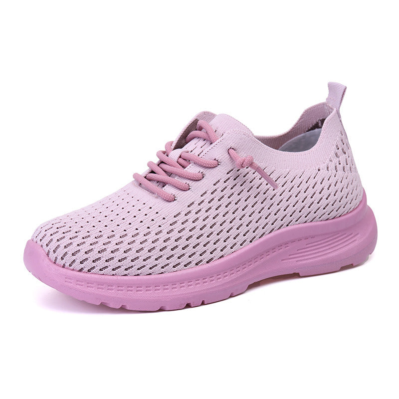 Women's Shoes, Fashionable Casual Shoes, Breathable Single Shoes, Shallow Shoes, Lightweight, Comfortable and Versatile Mesh Shoes