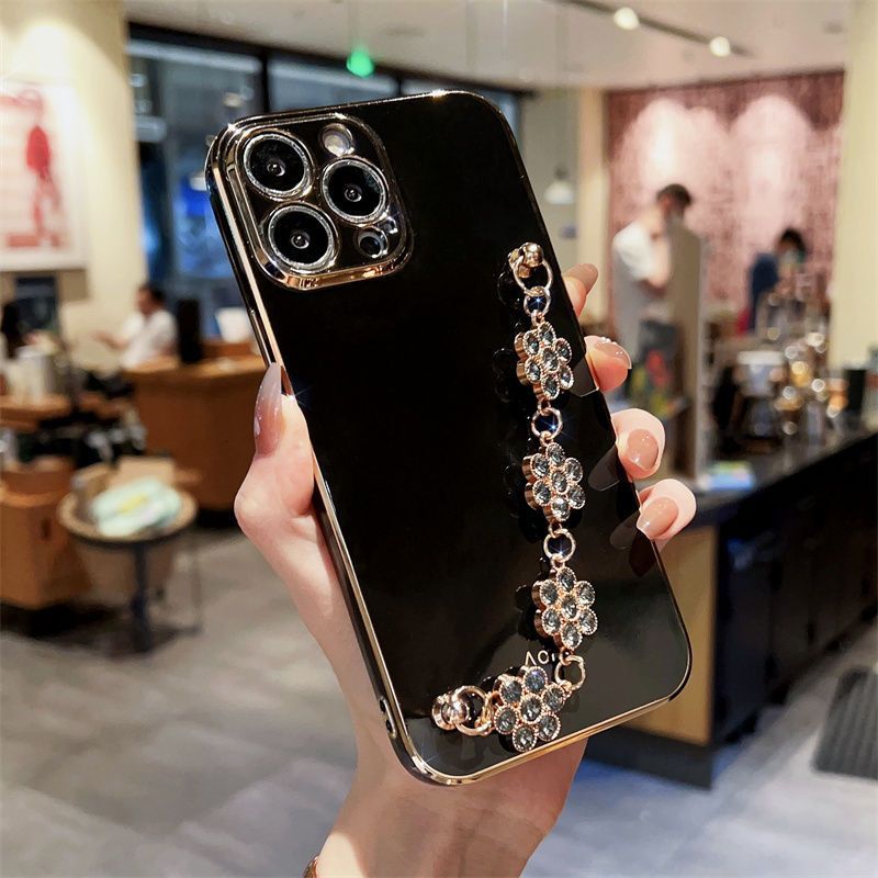 Rhinestone bracelet for Apple 15 phone case iphone13PROMAX all-inclusive Apple 11/12PR/8Plus