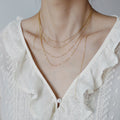 Collier chaîne fine et élégante (style européen/américain) – Chaîne de clavicule polyvalente – Bijou idéal pour chemisier ou robe