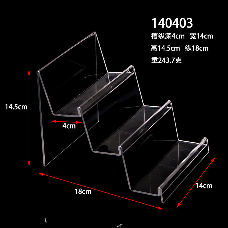 Multi-layer acrylic display stand mobile phone wallet display stand plexiglass transparent display display props
