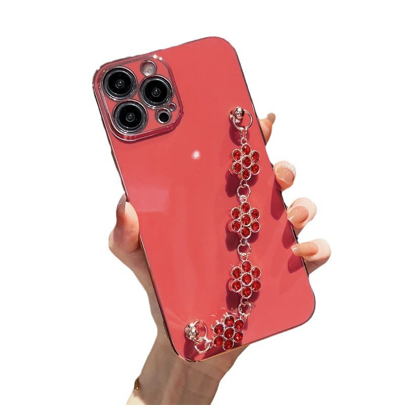 Rhinestone bracelet for Apple 15 phone case iphone13PROMAX all-inclusive Apple 11/12PR/8Plus