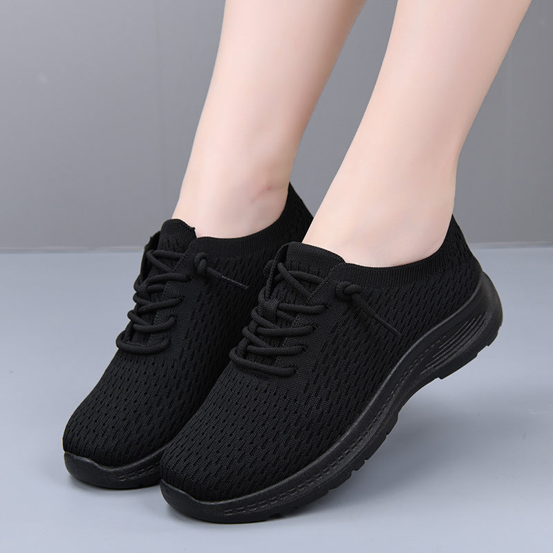 Women's Shoes, Fashionable Casual Shoes, Breathable Single Shoes, Shallow Shoes, Lightweight, Comfortable and Versatile Mesh Shoes