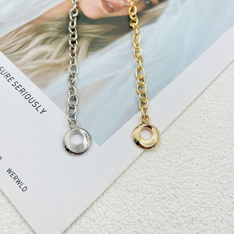 Ceinture métallique tendance (style « Insta ») : accessoire polyvalent pour jupes, pulls ou robes – Chaîne de taille fine et élégante
