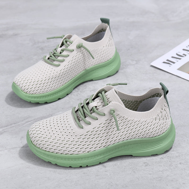 Women's Shoes, Fashionable Casual Shoes, Breathable Single Shoes, Shallow Shoes, Lightweight, Comfortable and Versatile Mesh Shoes
